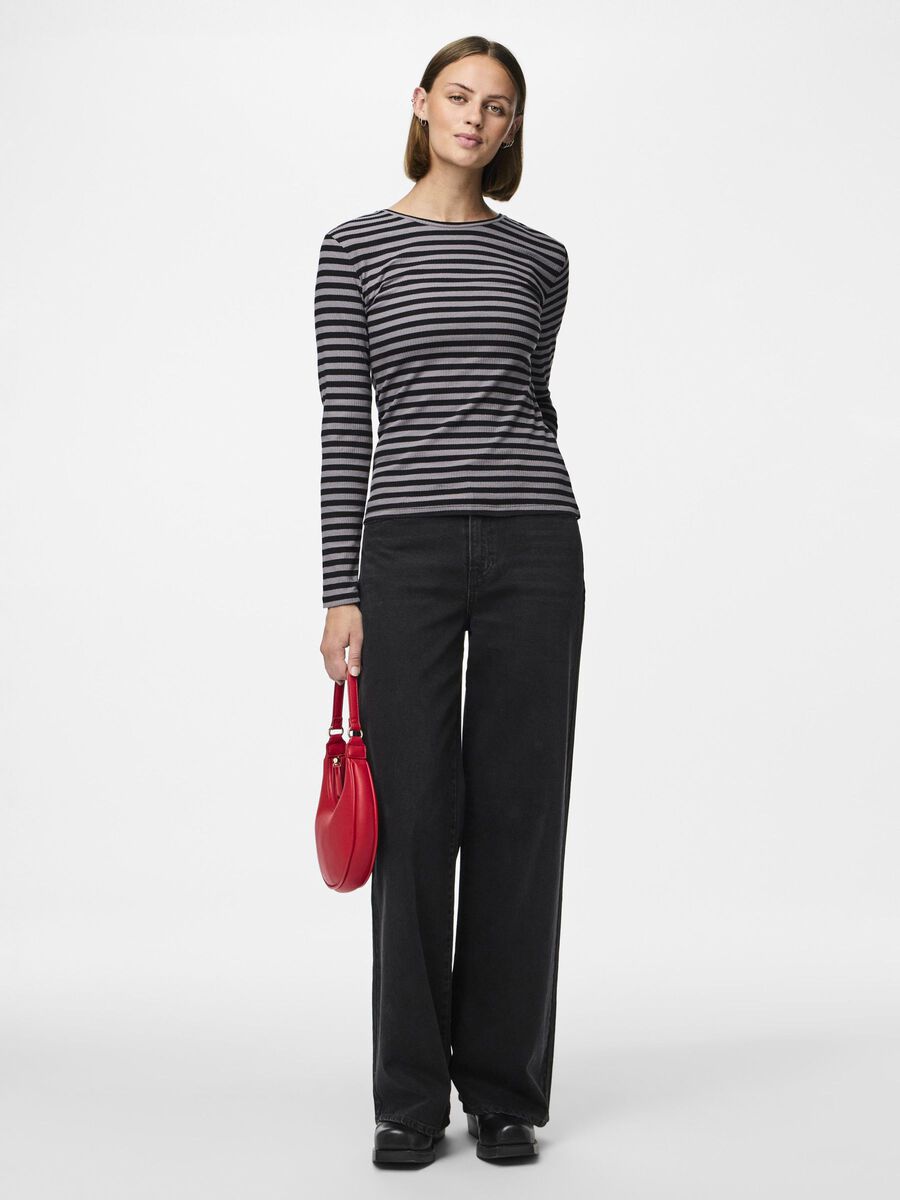 Carousel image - PCSELMA TH JEAN À COUPE AMPLE, Black Denim | 5