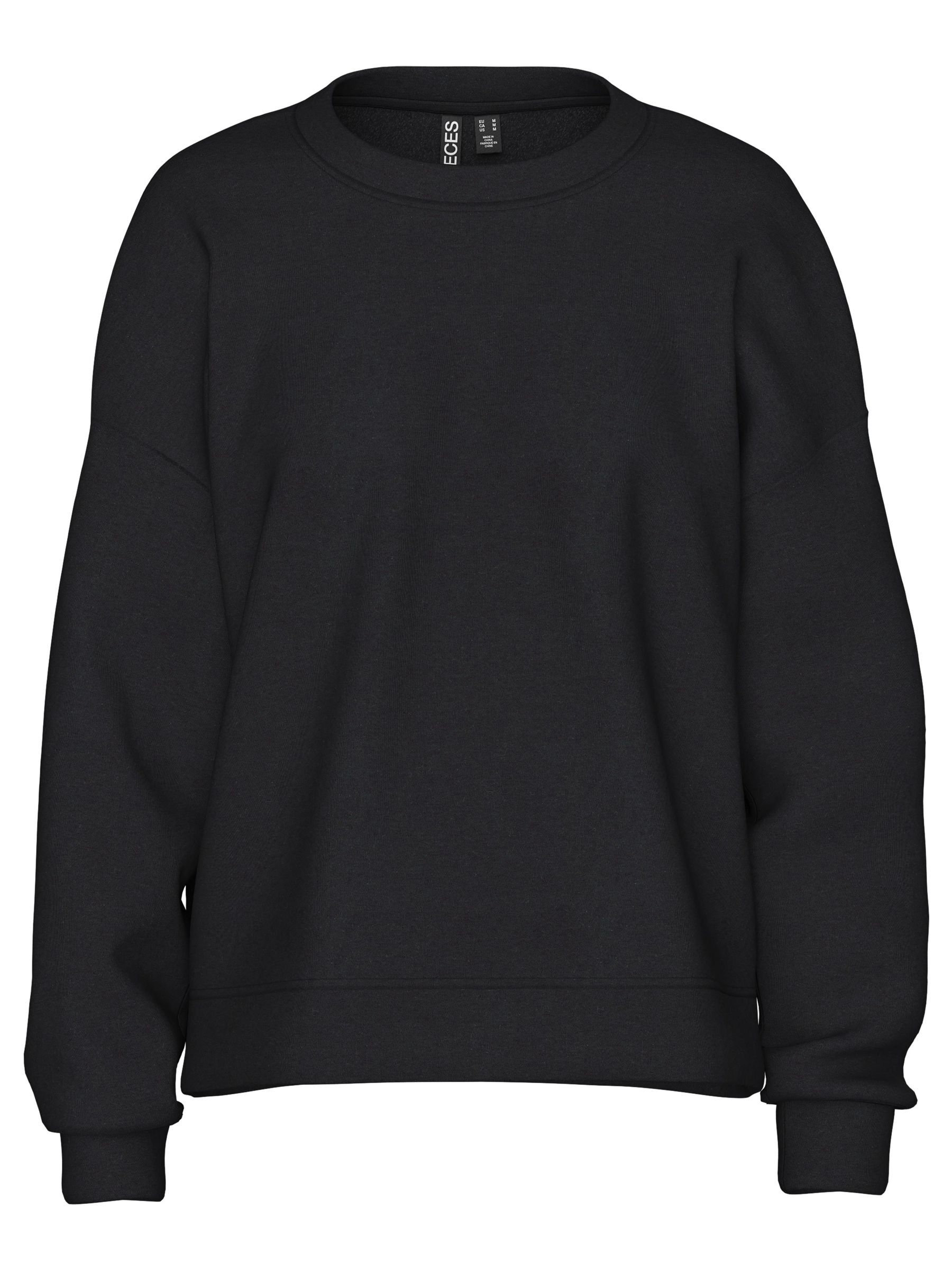 PCCHILLI LOOSE FIT SWEATSHIRT | Black | PIECES® Switzerland