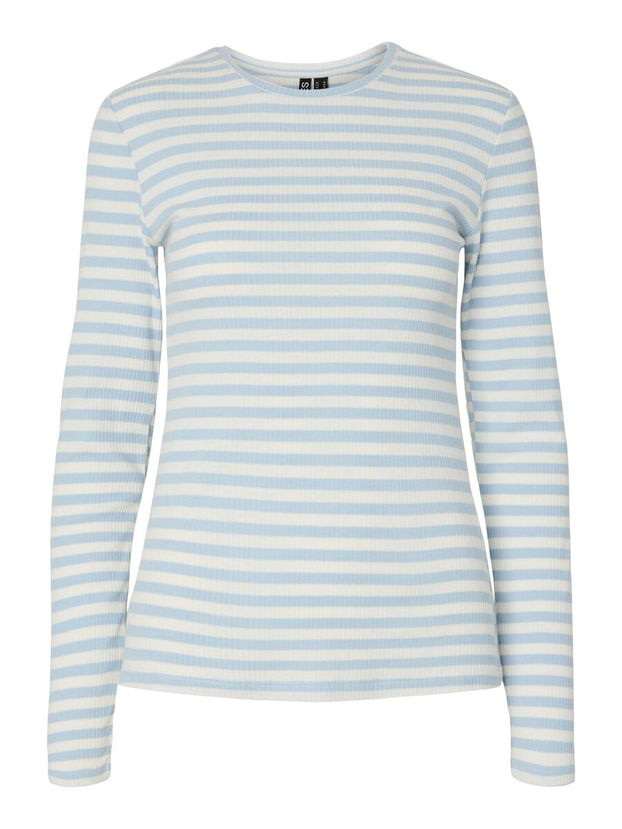 Product carousel image - TOP A MANICHE LUNGHE, Cashmere Blue | 2