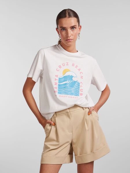 Pieces PCBANDA T-SHIRT, Bright White, highres - 17135686_BrightWhite_1014364_003.jpg