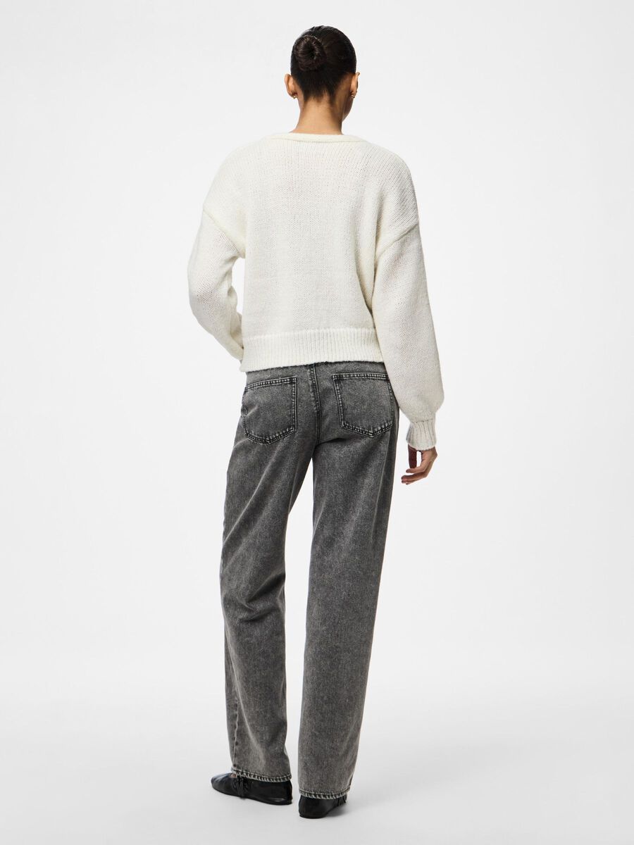 Pieces PCFATIMA KNITTED CARDIGAN, Cloud Dancer, highres - 17157775_CloudDancer_004.jpg