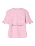 Product image thumbnail - PCBEI FRILL  KNITTED TOP, Pink-A-Boo | 2