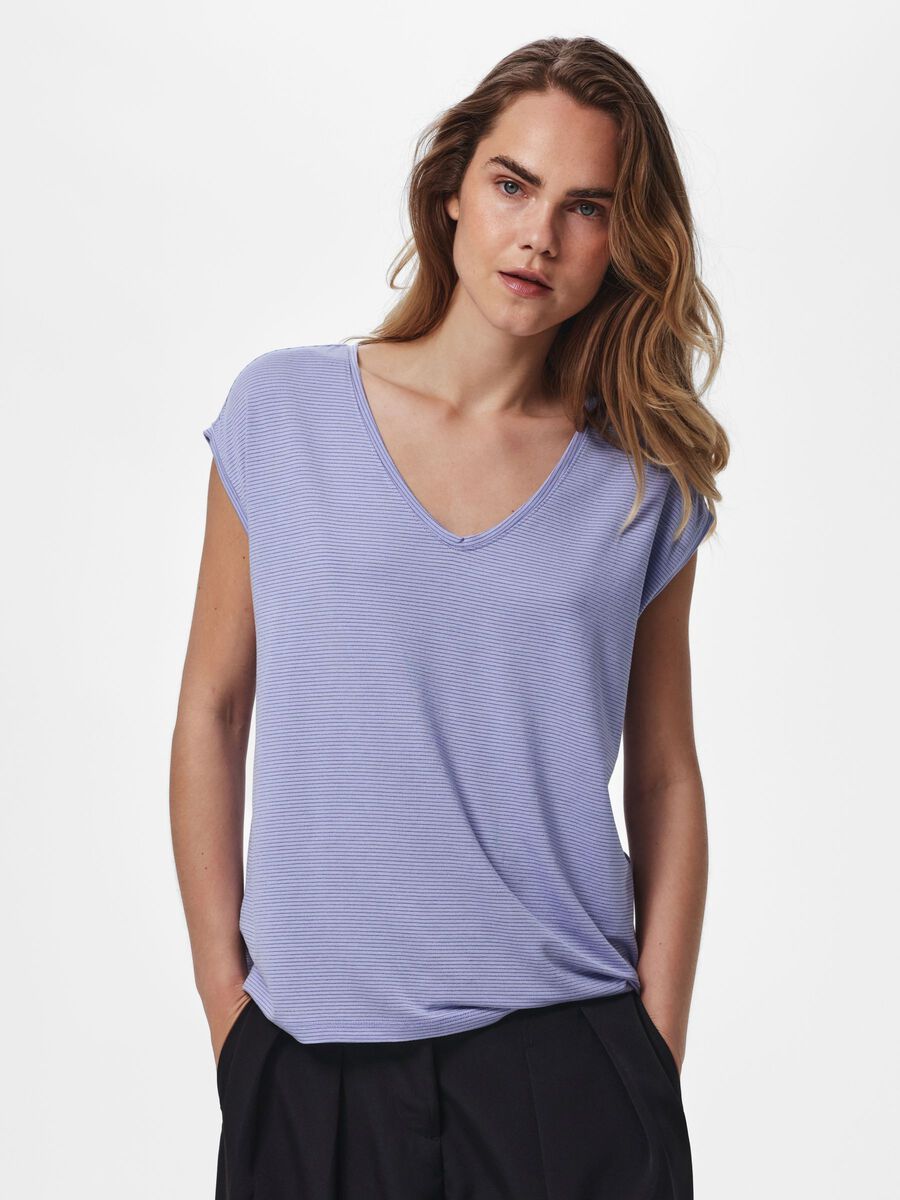 Product carousel image - PCBILLO GLITTER T-SHIRT, Baby Lavender | 1