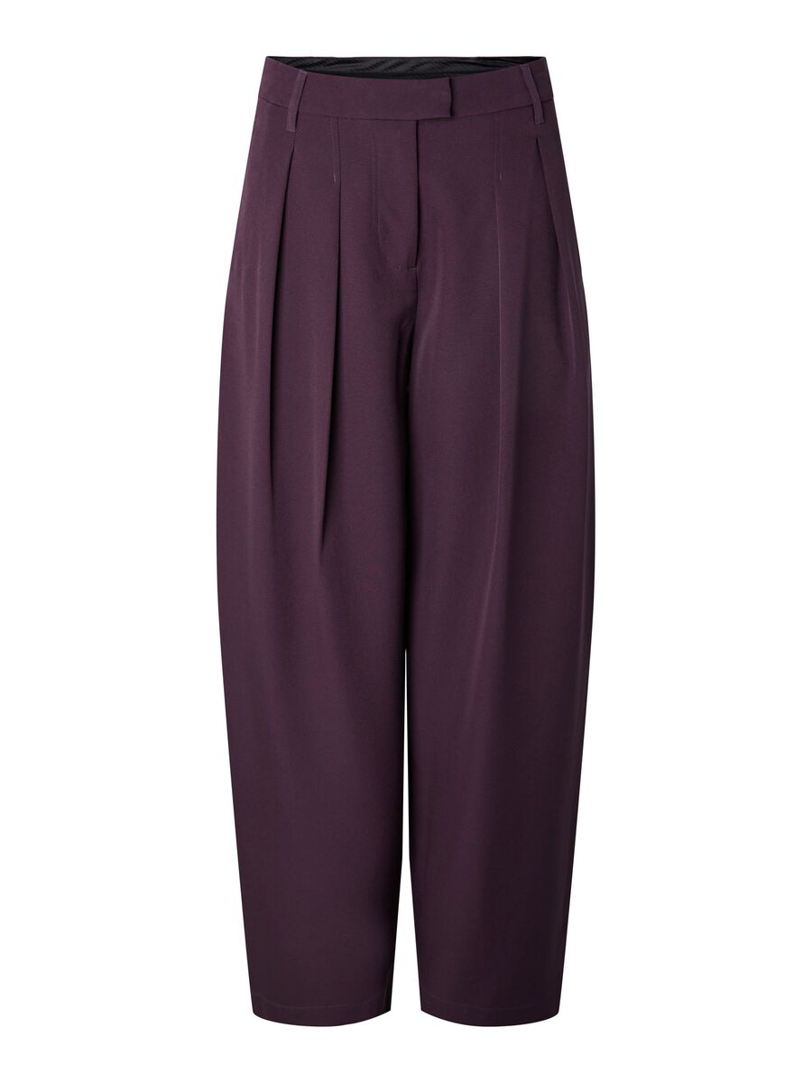 Product carousel image 2 PCOLIVIA BARREL  TROUSERS, Plum Perfect