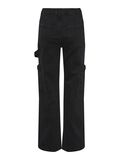 Pieces PCJOELLA CARGO TROUSERS, Black Denim, highres - 17143196_BlackDenim_002.jpg