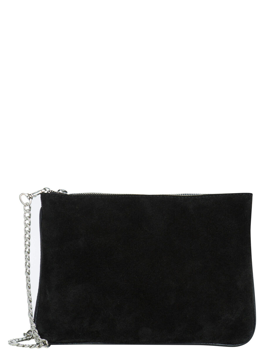 Pieces SUEDE CROSSBODY BAG, Black, highres - 17082684_Black_001.jpg