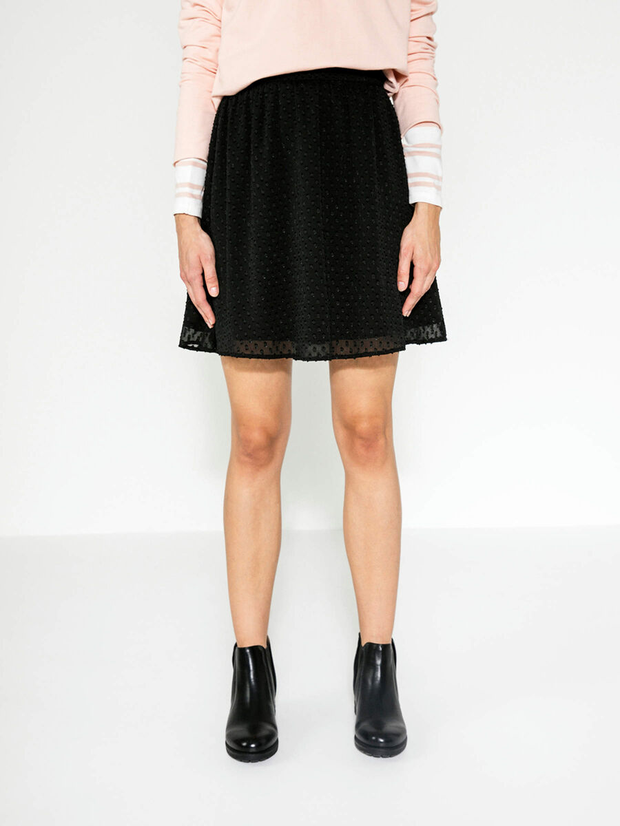 Pieces STRUCTURED SKIRT, Black, highres - 17086357_Black_003.jpg