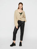 Pieces BALLOON-SLEEVE KNITTED CARDIGAN, White Pepper, highres - 17100157_WhitePepper_005.jpg