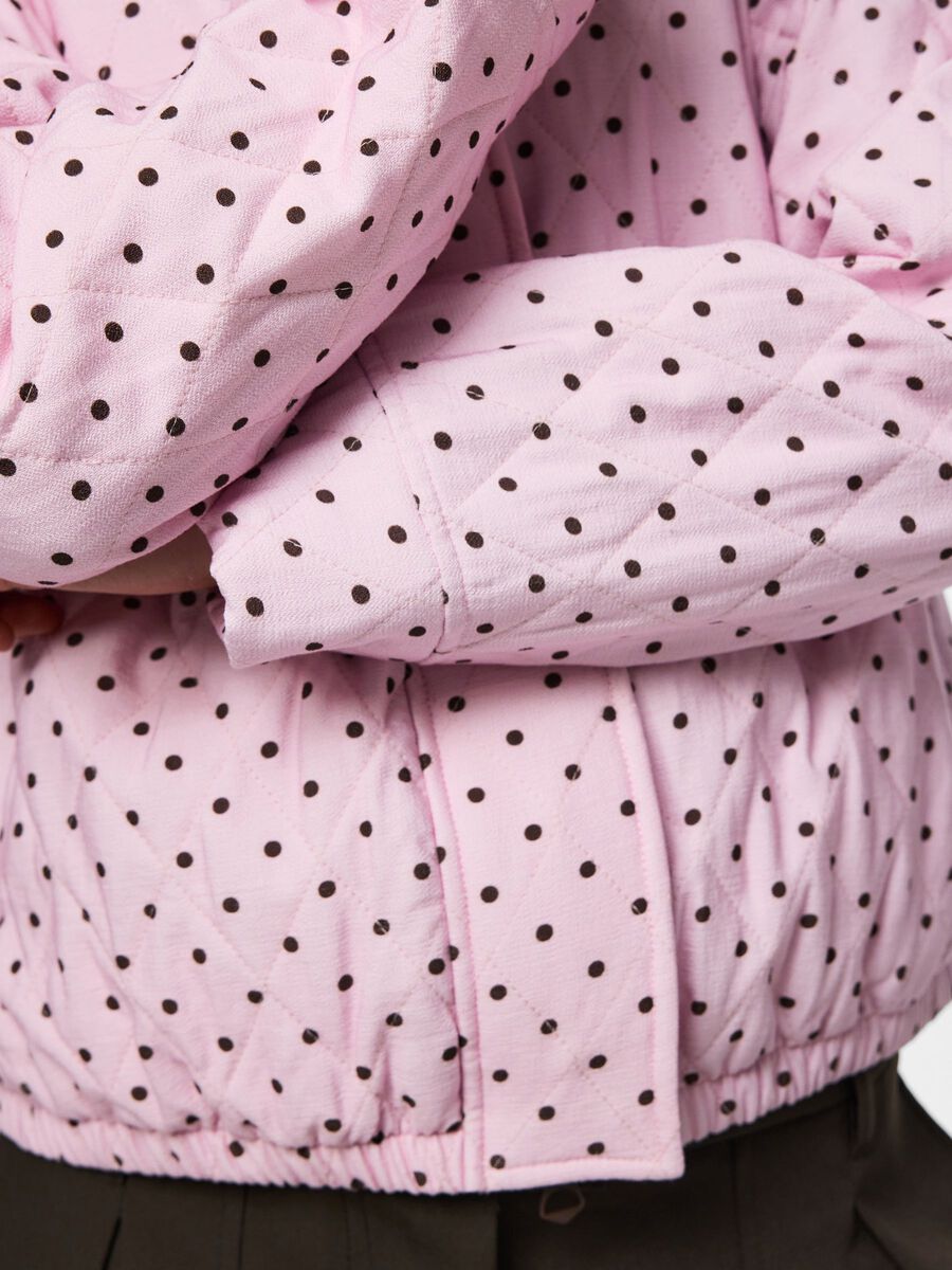 Carousel image 4 PCFAMILLA QUILTED BOMBER JACKET, Roseate Spoonbill