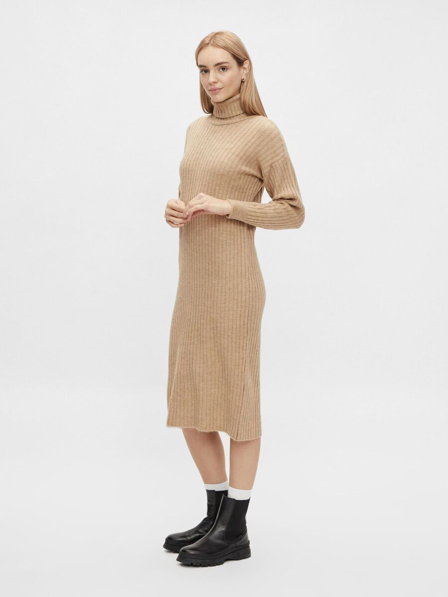 Pieces PCSILLA KNITTED DRESS, Nomad, highres - 17125158_Nomad_003.jpg
