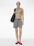 Pieces PCMADISON DRAPIERTES OBERTEIL OHNE ÄRMEL, Taupe Gray, highres - 17151143_TaupeGray_007.jpg