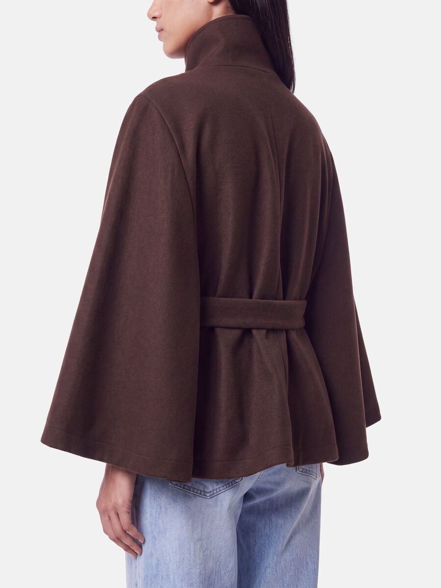 Carousel image 4 PCAIKEN CAPE JAKKE, Hot Fudge