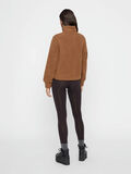 Pieces WARME HALVE RITS SWEATSHIRT, Toasted Coconut, highres - 17098496_ToastedCoconut_004.jpg