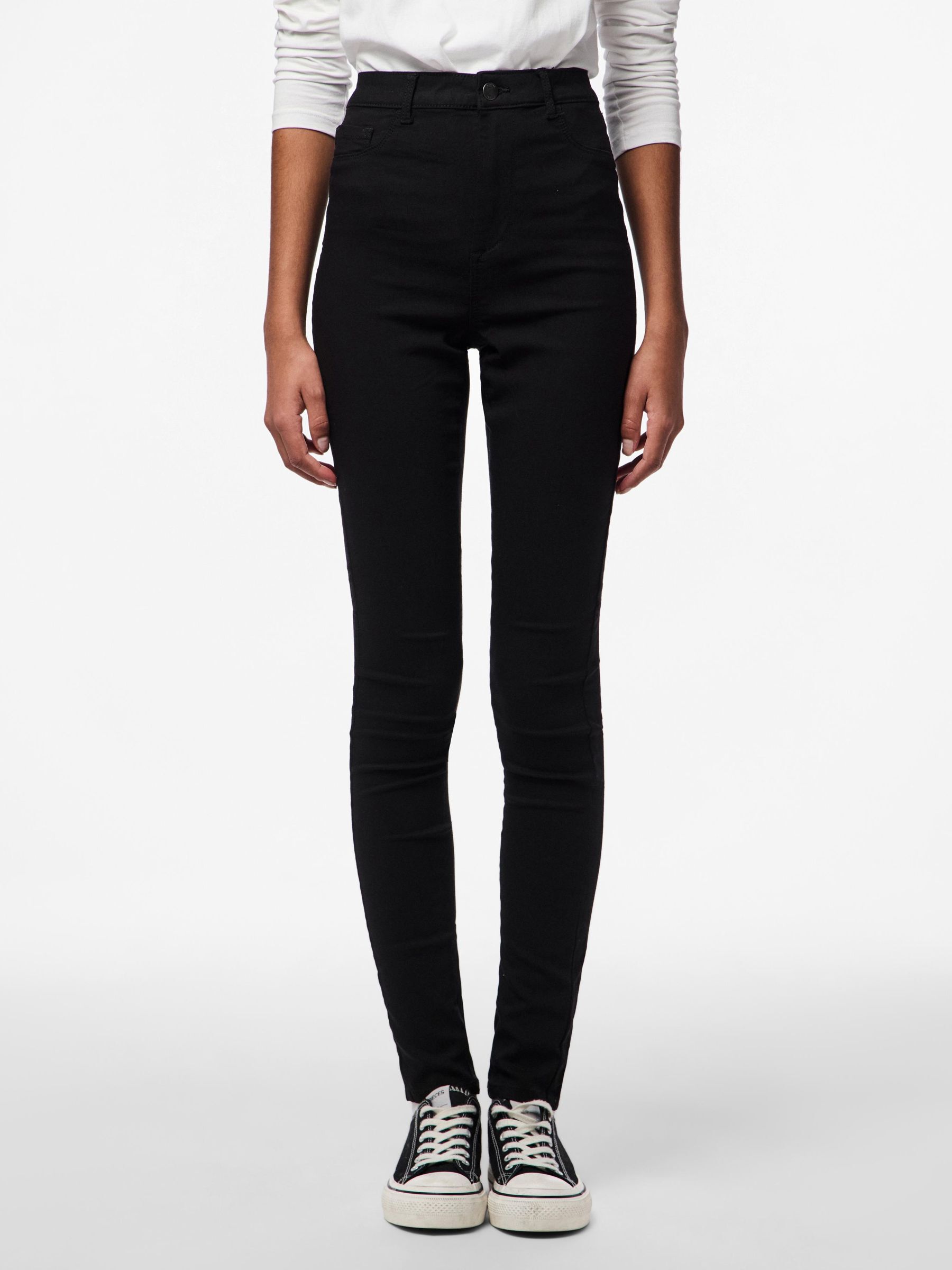 PCHIGHSKIN HW JEGGINGS Black PIECES UK
