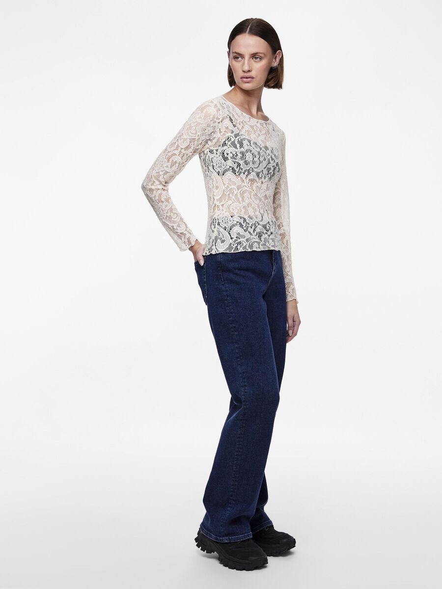 Pieces PCNORA LONG SLEEVED TOP, Cloud Dancer, highres - 17152533_CloudDancer_005.jpg