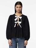 Pieces PCGOLLY BOW LONG SLEEVED TOP, Black, highres - 17154379_Black_1150496_003.jpg