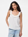 Pieces PCSASTINA MUSSELIN SLEEVELESS TOP, Cloud Dancer, highres - 17156479_CloudDancer_003.jpg