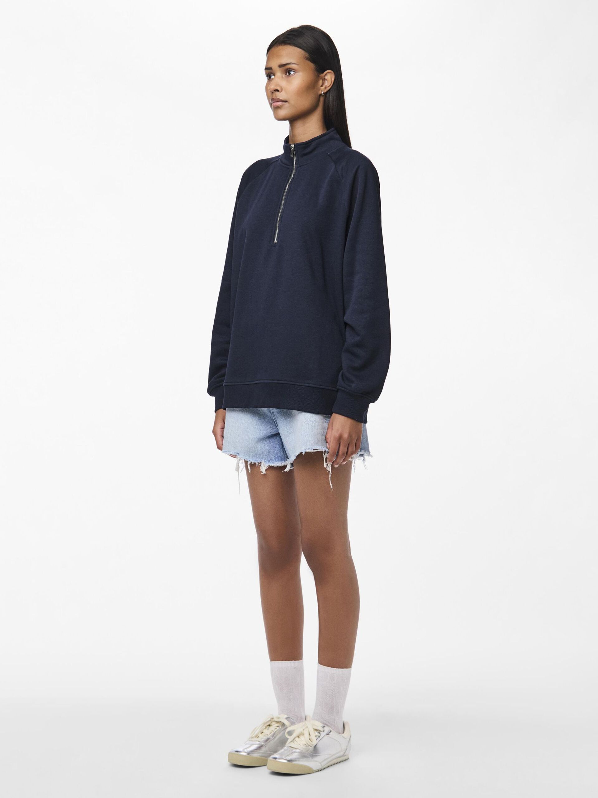 Carousel image - PCCHILLI HALF-ZIP SWEATSHIRT, Sky Captain | 3