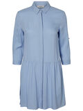 Pieces 3/4 SLEEVED SHIRT DRESS, Brunnera Blue, highres - 17094259_BrunneraBlue_001.jpg