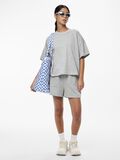 Pieces   PCCHILLI OVERSIZE FIT KORTÄRMAD TOPP, Light Grey Melange, highres - 17118870_LightGreyMelange_007.jpg