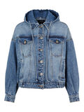 Pieces HOODED DENIM JACKET, Light Blue Denim, highres - 17102703_LightBlueDenim_001.jpg