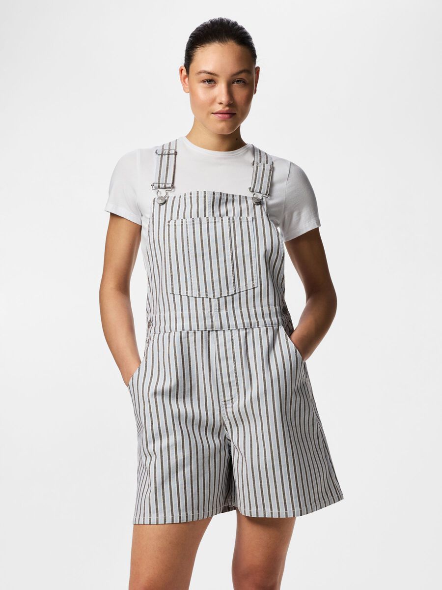 Product carousel image - PCBILLO DENIM DUNGAREES, Cashmere Blue | 1
