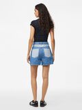 Product image thumbnail - PCFIE HW PATCHWORK DENIM SHORTS, Medium Blue Denim | 2