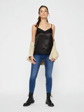 Pieces SATIN-LOOK BLONDEKANT TOP, Black, highres - 17104139_Black_005.jpg