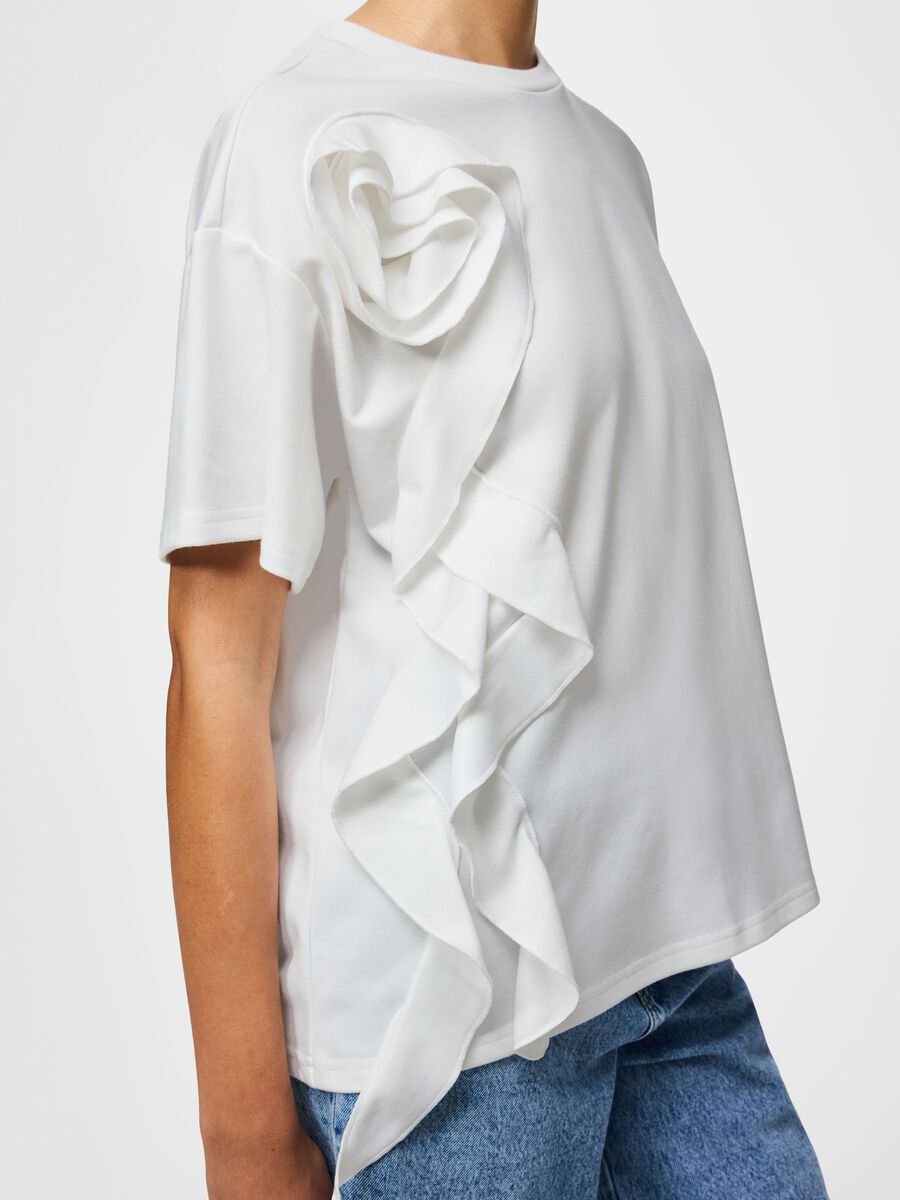Carousel image - PCSKYLAR ROSE T-SHIRT, Bright White | 4