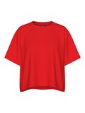 Pieces PCCHILLI SHORT SLEEVED TOP, Poppy Red, highres - 17118870_PoppyRed_001.jpg