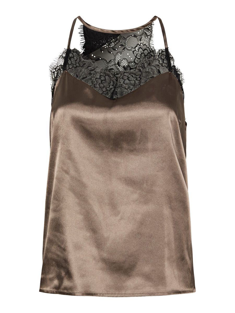 Product carousel image - PCJAHARA SATIN SINGLET, Morel | 2