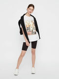 Pieces COTON ET MODAL MÉLANGÉ IMPRIMÉ T-SHIRT, Bright White, highres - 17100601_BrightWhite_724018_005.jpg