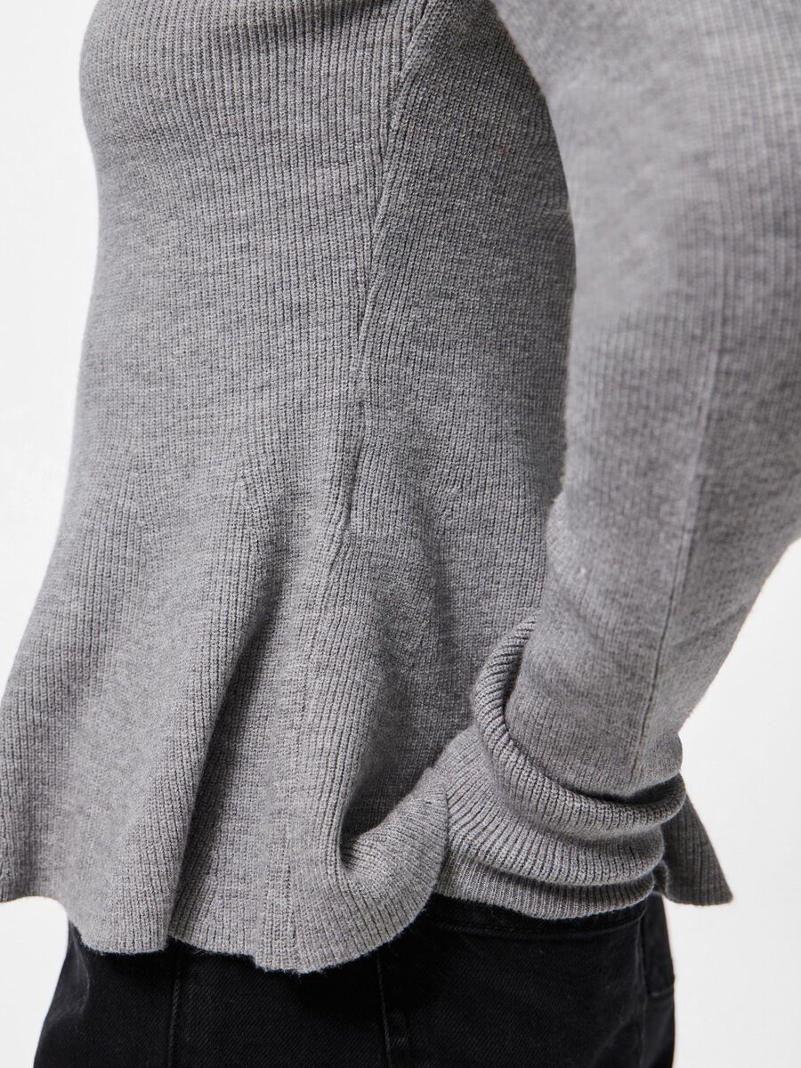 Carousel image - PCAMMA PULLOVER, Medium Grey Melange | 5