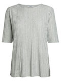 Pieces GEPLOOID SHIRT MET 2/4 MOUWEN, White Melange, highres - 17091654_WhiteMelange_001.jpg