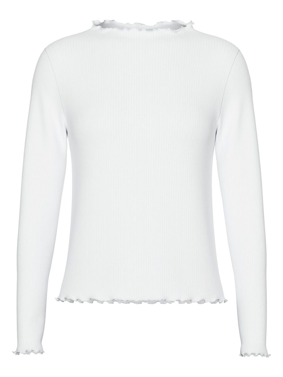 Pieces PCNICCA LONG SLEEVED TOP, Bright White, highres - 17120084_BrightWhite_001.jpg