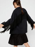 Pieces FRINGED DENIM SHIRT, Black, highres - 17100450_Black_007.jpg