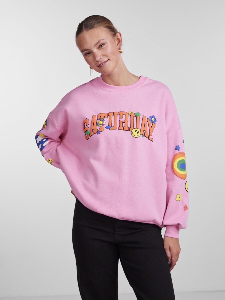 Pieces PCDINNA SWEATSHIRT, Begonia Pink, highres - 17138928_BegoniaPink_003.jpg