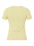 Product image thumbnail - PCMAY RIBBED T-SHIRT, French Vanilla | 2