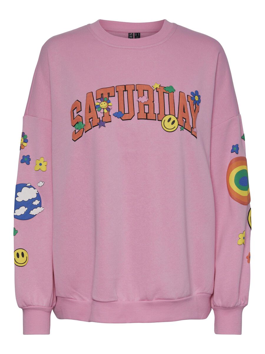 Carousel image - PCDINNA SWEATSHIRT, Begonia Pink | 5