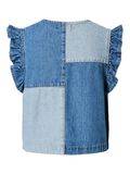 Pieces PCFIE FLOUNCE PATCHWORK DENIMVEST, Dark Blue Denim, highres - 17158454_DarkBlueDenim_002.jpg