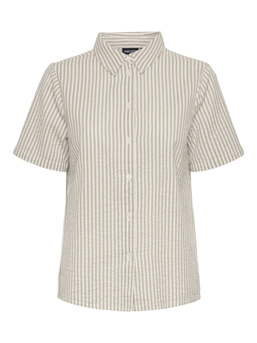 Pieces PCSALLY SEERSUCKER SHORT SLEEVED SHIRT, Tea, highres - 17146892_Tea_1109763_001.jpg