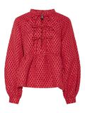 Pieces PCNIBE LONG SLEEVED BLOUSE, High Risk Red, highres - 17149864_HighRiskRed_001.jpg