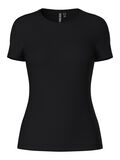 Pieces SLIM-FIT T-SHIRT, Black, highres - 17082526_Black_001.jpg