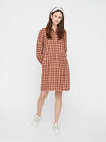 Pieces CHECKED MINI SHIRT DRESS, Toasted Coconut, highres - 17099327_ToastedCoconut_716628_005.jpg