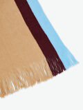 Pieces STRIPED KNITTED SCARF, Tannin, highres - 17098046_Tannin_006.jpg