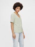 Pieces BUTTON-UP SHORT SLEEVED TOP, Desert Sage, highres - 17100686_DesertSage_003.jpg