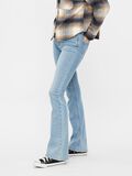 Pieces PCPEGGY MID WAIST FLARED JEANS, Light Blue Denim, highres - 17111066_LightBlueDenim_003.jpg