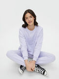 Pieces PCULRIKKA CROPPED SWEATSHIRT, Purple Heather, highres - 17118244_PurpleHeather_008.jpg