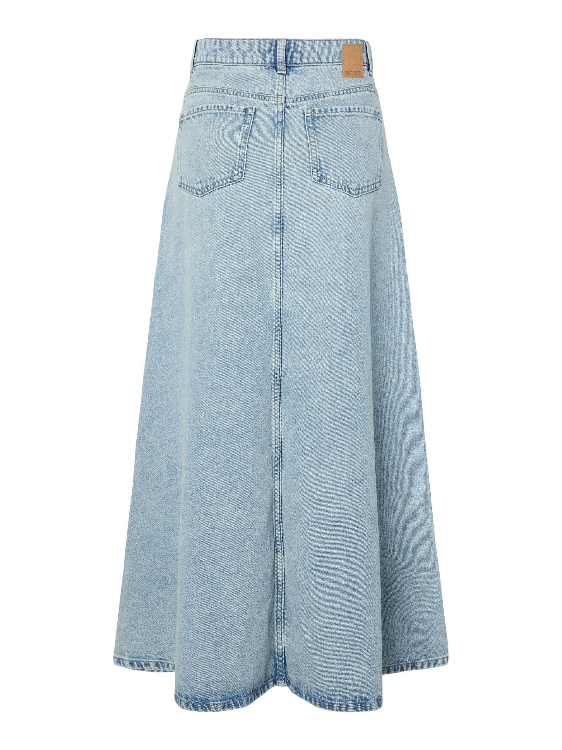 Carousel image - PCJULES WIDE DENIM SKIRT, Light Blue Denim | 8