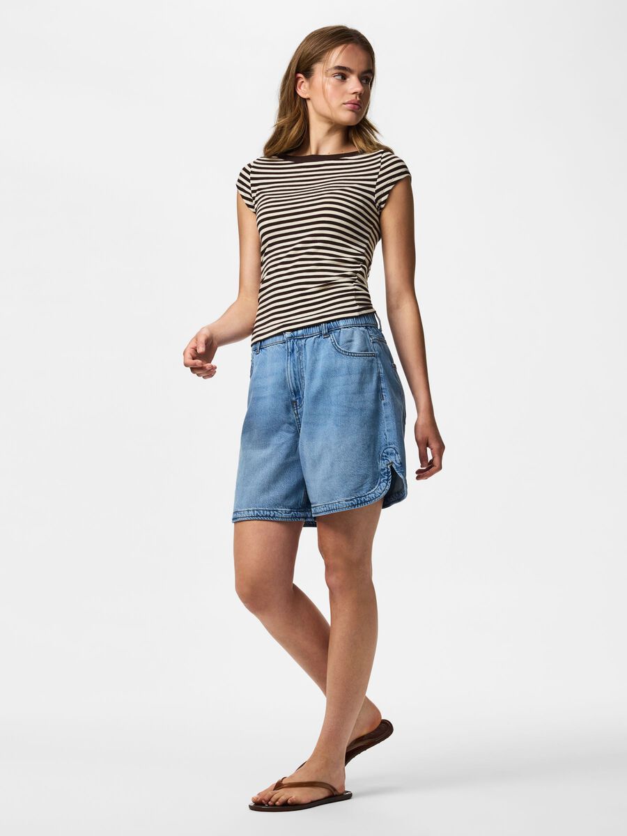 Carousel image 5 PCPOLIN MW  DENIM SHORTS, Medium Blue Denim